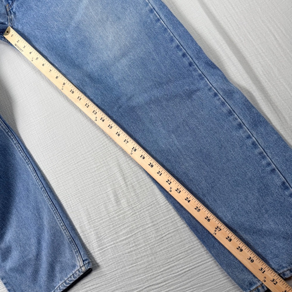 Levis 505 Jeans Men 38x34 (38x32) Regular Fit Light Wash Denim Y2K Gorpcore READ - Picture 5 of 9